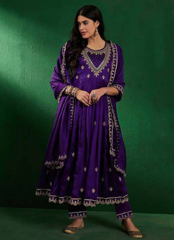 Garb These Suit in Fine Colored Pair With Bottom And Dupatta.These Top And Bottom Are Fabricated On CP Vichitra Pair With CP Vichitra Dupatta.Its Beautified With Designer Embroidery Work.