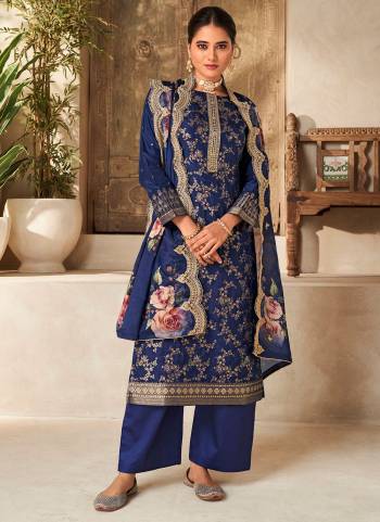 Garb These Party Wear Suit in Fine Colored Pair With Bottom And Dupatta.These Top Are Viscose Dola Silk And Dupatta Are Fabricated On Chinon Pair With Dull Santoon Bottom.Its Beautified With Wevon Jacquard Designe, Embroidery Work,Printed.