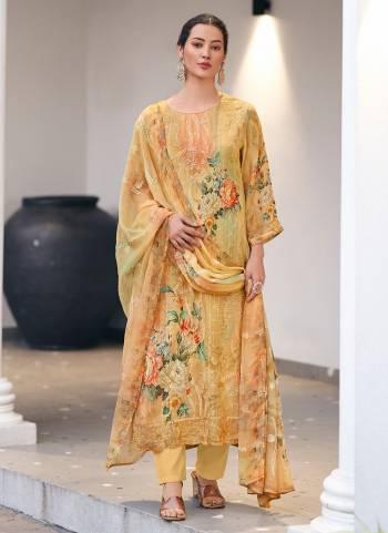 Garb These Party Wear Suit in Fine Colored Pair With Bottom And Dupatta.These Top Are Georgette And Dupatta Are Fabricated On Georgette Pair With Dull Santoon Bottom.Its Beautified With Designer Digital Printed, Embroidery Work.