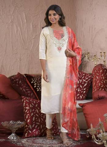 Attractive These Designer Suit in Fine Colored Pair With Bottom And Dupatta.These Top And Bottom Are Fabricated On Chanderi Silk Pair With Silk Dupatta.Its Beautified With Designer Embroidery Work.