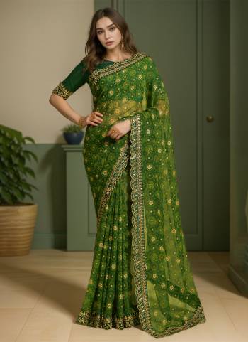 Looking These Party Wear Saree in Fine Colored.These Saree Are Georgette And Blouse is Banglori Fabricated.Its Beautified With Designer Printed With Embroidery Cut Work.