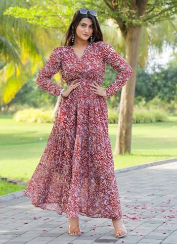 Attractive Looking These Beautiful Looking Readymade Long Kurti.These Kurti is Fabricated On Rayon.Its Beautified With Designer Printed.