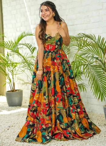 Garb These Beautiful Looking Readymade Long Kurti.These Kurti is Fabricated On Rayon.Its Beautified With Designer Printed.