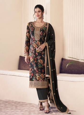  Garb These Party Wear Suit in Fine Colored Pair With Bottom And Dupatta.These Top Are Chinon And Dupatta Are Fabricated On Chinon Pair With Santoon Bottom.Its Beautified With Designer Digital Printed, Embroidery Work.