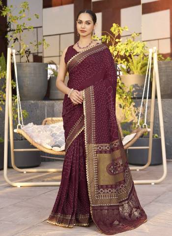 Looking This Party Wear Saree Paired With Blouse.This Saree And Blouse Are Cotton Based Fabric With Wevon Designer With Table,Foil Printed. Buy This Pretty Saree Now.