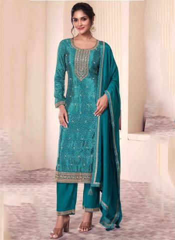 Attractive These Party Wear Suit in Fine Colored Pair With Bottom And Dupatta.These Top Are Chinon And Dupatta Are Fabricated On Chinon Pair With Santoon Bottom.Its Beautified With Designer Digital Printed, Embroidery Work.
