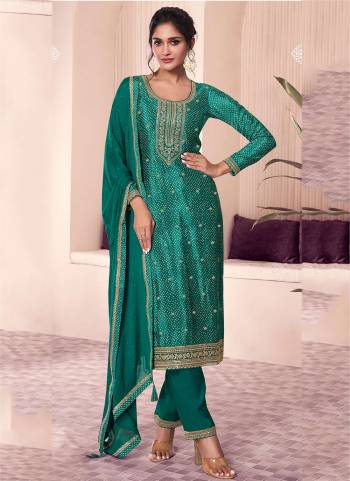 Attractive These Party Wear Suit in Fine Colored Pair With Bottom And Dupatta.These Top Are Chinon And Dupatta Are Fabricated On Chinon Pair With Santoon Bottom.Its Beautified With Designer Digital Printed, Embroidery Work.