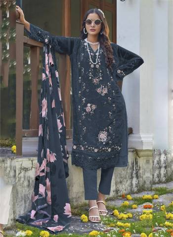 Looking These Designer Suit in Fine Colored Pair With Bottom And Dupatta.These Top Are Faux Georgette And Dupatta Are Fabricated On Chiffon Pair With Santoon Bottom.Its Beautified With Santoon Inner.Its Beautified With Heavy Designer Embroidery Work With Printed Dupatta.