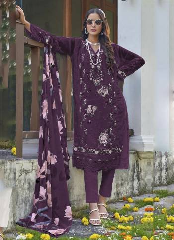 Looking These Designer Suit in Fine Colored Pair With Bottom And Dupatta.These Top Are Faux Georgette And Dupatta Are Fabricated On Chiffon Pair With Santoon Bottom.Its Beautified With Santoon Inner.Its Beautified With Heavy Designer Embroidery Work With Printed Dupatta.