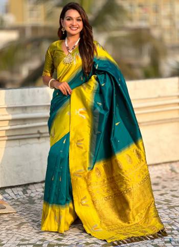 Looking These Traditioal Saree in Fine Colored.These Saree And Blouse is Fabricated On Soft Silk.Its Beautified With Weaving Balaji Tilak Designer.