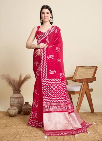 Looking This Party Wear Saree Paired With Blouse.This Saree And Blouse Are Cotton Based Fabric With Wevon Pallu Designer With Printed And Sequance Embroidery Work. Buy This Pretty Saree Now.