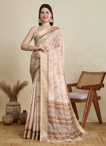 Looking This Party Wear Saree Paired With Blouse.This Saree And Blouse Are Cotton Based Fabric With Wevon Border,Butti Designer With Printed. Buy This Pretty Saree Now.