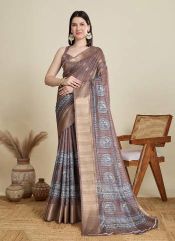 Looking This Party Wear Saree Paired With Blouse.This Saree And Blouse Are Cotton Based Fabric With Wevon Border,Butti Designer With Printed. Buy This Pretty Saree Now.