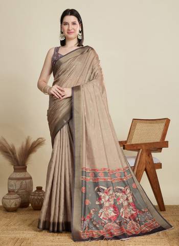Looking This Party Wear Saree Paired With Blouse.This Saree And Blouse Are Cotton Based Fabric With Wevon Border,Butti Designer With Printed. Buy This Pretty Saree Now.
