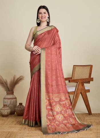 Looking This Party Wear Saree Paired With Blouse.This Saree And Blouse Are Cotton Based Fabric With Wevon Border,Butti Designer With Printed. Buy This Pretty Saree Now.