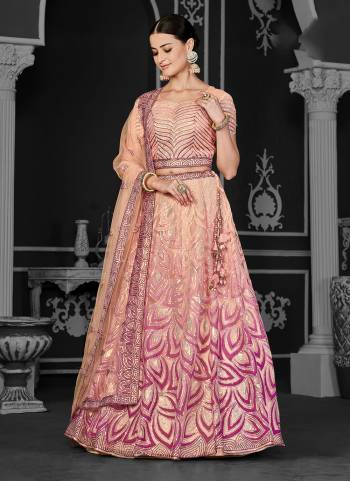 A Designer Look,Grab These  Lehenga Choli in Fine Colored.These Lehenga And Blouse Are Net And Dupatta Are Fabricated On Net.Its Beautified With Heavy Designer Embroidery Work.