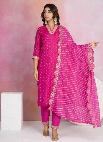 Attractive These Designer Suit in Fine Colored Pair With Bottom And Dupatta.These Top Are Viscose Chanderi And Bottom Are Fabricated On Viscose Chanderi Pair With Silk Dupatta.Its Beautified With Designer Embroidery Work.