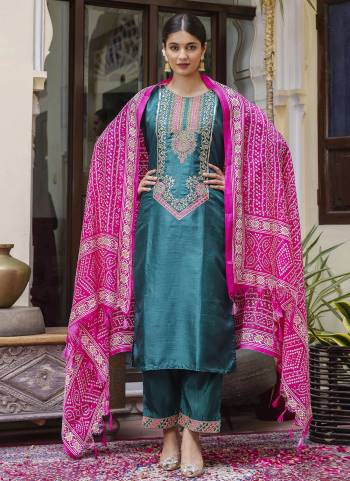 Garb These Beautiful Looking Party Wear Readymade Suits With Dupatta.These Suit is Fabricated On Top And Bottom Are Silk Blend And Art Silk Dupatta .Its Beautified With Designer Embroidery Work.