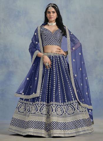 For A Designer Look,Grab These Lehenga Choli in Fine Colored.These Lehenga And Blouse Are Fabricated On Art Silk Pair With Net Dupatta.Its Beautified With Designer Embroidery Work.