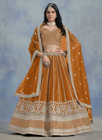 For A Designer Look,Grab These Lehenga Choli in Fine Colored.These Lehenga And Blouse Are Fabricated On Art Silk Pair With Net Dupatta.Its Beautified With Designer Embroidery Work.