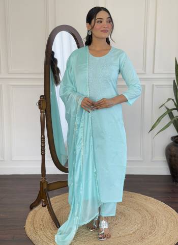 Garb These Beautiful Looking Readymade Suits.These Top Are Cotton And Bottom Are Cotton And Dupatta Chinon Fabricated.Its Beautified With Designer Embroidery Work.