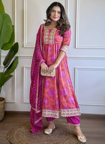 Garb These Beautiful Looking Readymade Suits.These Top Are Chinon And Bottom Are Rayon And Dupatta Chiffon Fabricated.Its Beautified With Designer Embroidery Work.