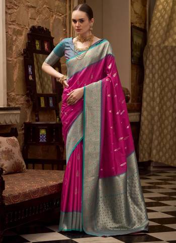 Looking These Party Wear Saree in Fine Colored.These Saree Are Soft Silk And Blouse is Fabricated On Soft Silk.Its Beautified With Wevon Jari Designer.