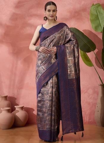 Garb These Party Wear Saree in Fine Colored.These Saree And Blouse Is Ply Silk Fabricated.Its Beautified With Wevon Jari Designer.