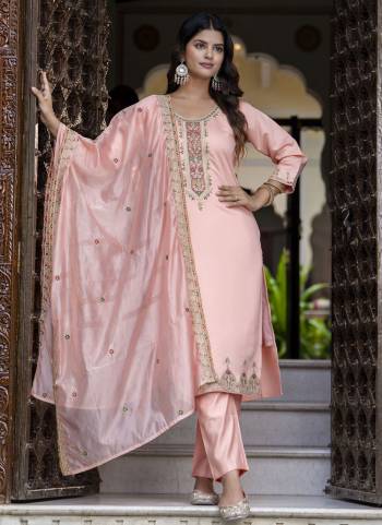 Garb These Beautiful Looking Party Wear Readymade Suits With Dupatta.These Suit is Fabricated On Top Are Silk Blend And Bottom Are Silk Blend And Organza Dupatta .Its Beautified With Designer Thread Embroidery Work.