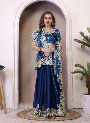Looking These Party Wear Saree in Fine Colored.These Saree Are Jimmy Choo And Blouse is Fabricated On Banglori Silk.Its Beautified With Designer Coding,Sequance Embroidery Cut Work.