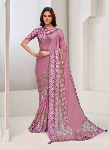 Look Attrective These Designer Party Wear Saree in Fine Colored.These Saree Are Crepe Georgette And Blouse Satin Silk is Fabricated.Its Beautified Desiger Embroidery Work.