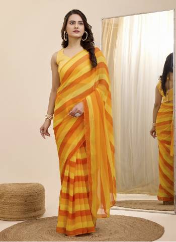 Garb These Party Wear Ready To Wear Saree in Fine Colored.These Saree Are Georgette And Blouse is Art Silk Fabricated.Its Beautified With Designer Printed.