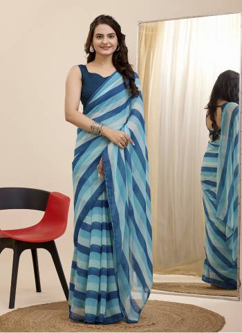 Garb These Party Wear Ready To Wear Saree in Fine Colored.These Saree Are Georgette And Blouse is Art Silk Fabricated.Its Beautified With Designer Printed.