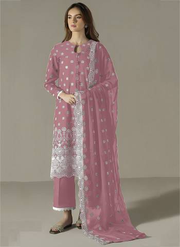 Looking These Designer Suit in Fine Colored Pair With Bottom And Dupatta.These Top Are Faux Georgette And Dupatta Are Fabricated On Faux Georgette Pair With Dull Santoon Bottom.Its Beautified With Santoon Inner.Its Beautified With Designer Embroidery Work.