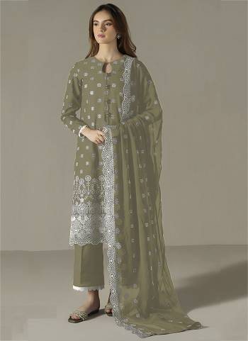 Looking These Designer Suit in Fine Colored Pair With Bottom And Dupatta.These Top Are Faux Georgette And Dupatta Are Fabricated On Faux Georgette Pair With Dull Santoon Bottom.Its Beautified With Santoon Inner.Its Beautified With Designer Embroidery Work.