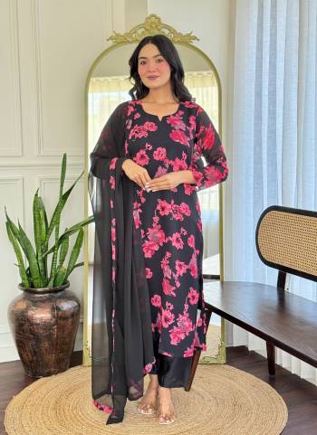 Garb These Suit in Fine Colored Pair With Bottom And Dupatta.These Top And Dupatta Are Fabricated On Georgette Pair With Chanderi Silk Bottom.Its Beautified With Designer Printed .