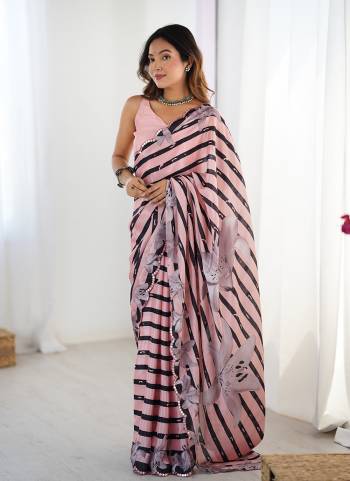 Attrective Looking These Party Wear Saree in Fine Colored.These Saree And Blouse is Chinon Fabricated.Its Beautified With Designer Digital Printed With Mirror Cut Work.