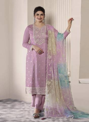 Looking These Party Wear Salwar Suit in Fine Colored Pair With Dupatta.These Top Are Art Silk And Dupatta Are Chiffon And Pair With Santoon Bottom.Its Beautified With Designer Embroidery Work.