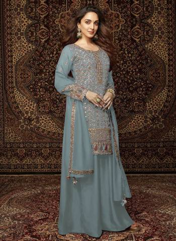 Looking These Designer Plazzo Suit in Fine Colored Pair With Bottom And Dupatta.These Top Are Chinon And Dupatta Are Fabricated On Chinon Pair With Santoon Bottom.Its Beautified With Santoon Inner.Its Beautified With Designer Embroidery Work.