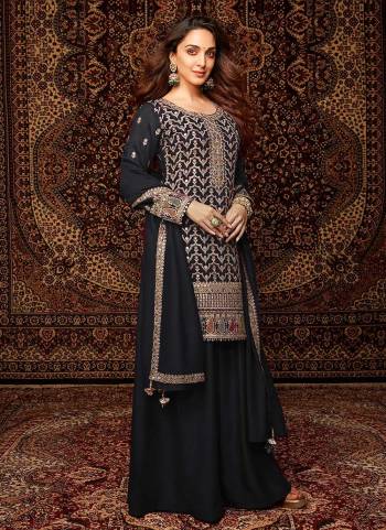 Looking These Designer Plazzo Suit in Fine Colored Pair With Bottom And Dupatta.These Top Are Chinon And Dupatta Are Fabricated On Chinon Pair With Santoon Bottom.Its Beautified With Santoon Inner.Its Beautified With Designer Embroidery Work.