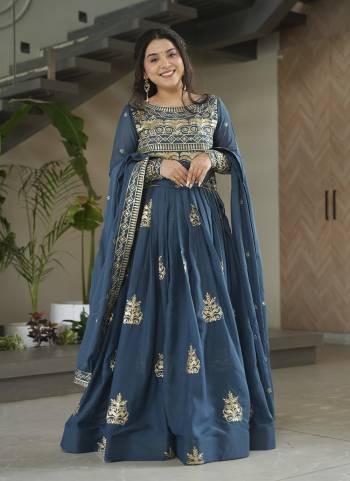 Garb These Beautiful Looking Party Wear Readymade Long Gown With Dupatta.These Gown And Dupatta is Fabricated On Chinon.Its Beautified With Designer Thread,Sequance,Beads Embroidery Work.