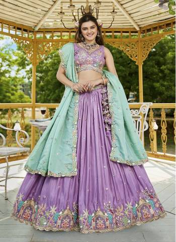 Attrective Looking This Party Wear Fine Color Fancy Heavy Designer Choli And Lahenga Fabriced On Satin And Dupatta Satin In Fabricated Beautified With Attrective Designer Heavy Sequance,Multy Thread Embroidery Work. Buy Now.