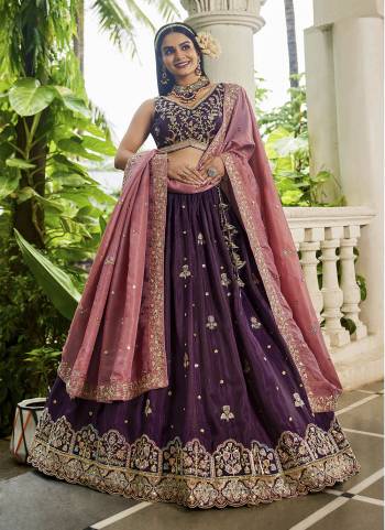 Attrective Looking This Party Wear Fine Color Fancy Heavy Designer Choli And Lahenga Fabriced On Tissue And Dupatta Tissue In Fabricated Beautified With Attrective Designer Heavy Sequance,Multy Thread Embroidery Work. Buy Now.