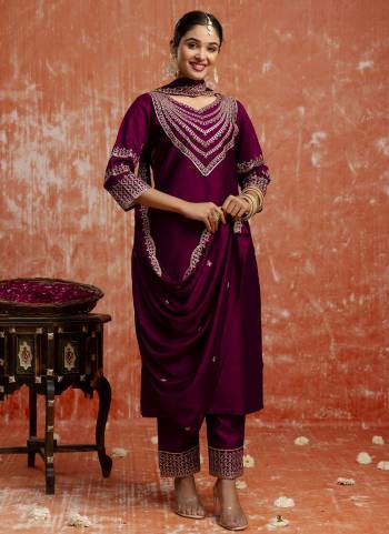 Attractive These Beautiful Party Wear Readymade Suits With Dupatta.These Suit is Fabricated On Top And Bottom Are Viscose Rayon And Chinon Dupatta .Its Beautified With Designer Embroidery Work.