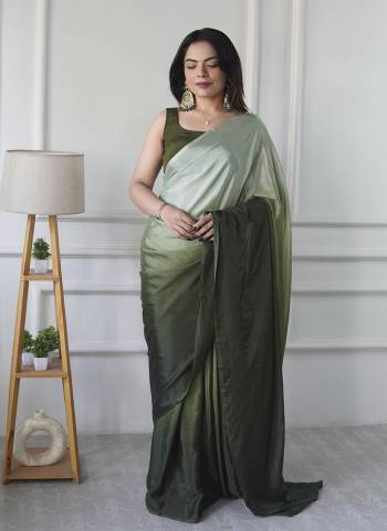 Attractive These Party Wear Ready To Wear Saree in Fine Colored.These Saree Are Chinon And Blouse is Chinon Fabricated.Its Beautified With Pedding Color Solid Designer.