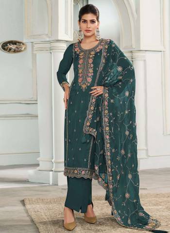 Looking These Party Wear Salwar Suit in Fine Colored Pair With Dupatta.These Top Are Munga Silk And Dupatta Are Chiffon And Pair With Santoon Bottom.Its Beautified With Designer Embroidery Work.