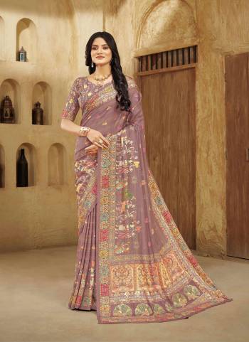 Attrective Look These Party Wear Saree in Fine Colored.These Saree And Blouse is Fabricated On Crepe Silk.Its Beautified With Designer Digital Foil Printed.