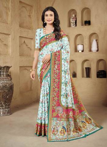 Attrective Look These Party Wear Saree in Fine Colored.These Saree And Blouse is Fabricated On Crepe Silk.Its Beautified With Designer Digital Foil Printed.