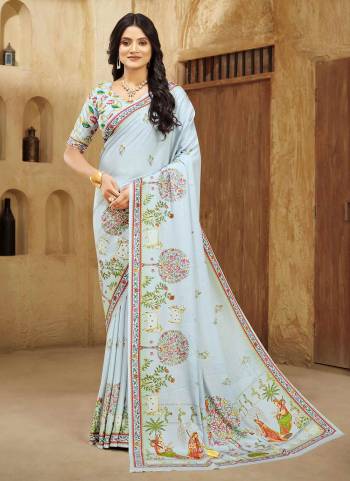 Attrective Look These Party Wear Saree in Fine Colored.These Saree And Blouse is Fabricated On Crepe Silk.Its Beautified With Designer Digital Foil Printed.