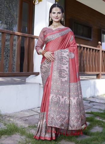 Attractive These Party Wear Saree in Fine Colored Pair With Blouse.These Saree Are Crepe and Blouse Are Fabricated On Crepe.Its Beautified With  Wevon Jari Designer With Digital Printed.